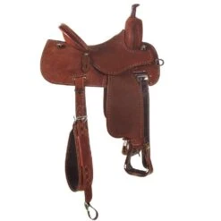 Martin Saddlery Chest Crown C With Painted Buckstitch Barrel Saddle -Rustic Cowgirl Sales NRS 97CROBS 1