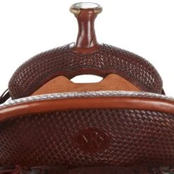 Reinsman Heavy Oil 1/2 Breed Mini Basket Stamp Team Roper 5 Reinsman Heavy Oil 1/2 Breed Mini Basket Stamp Team Roper -Rustic Cowgirl Sales NRS02 03