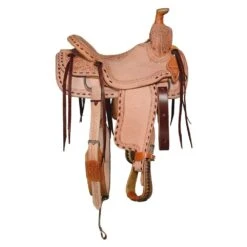 NRS Kids Rough Out With Buckstitch Ranch Saddle -Rustic Cowgirl Sales RK019 2