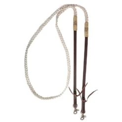 Cashel Adjustable Flat Braid Rein W/Rawhide Accents -Rustic Cowgirl Sales SA RRBR fromShopify 2