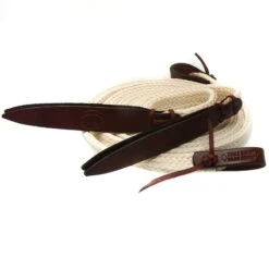 Double Diamond Halters Flat Waxed Nylon Split Reins -Rustic Cowgirl Sales SR 4900 7 natural 2