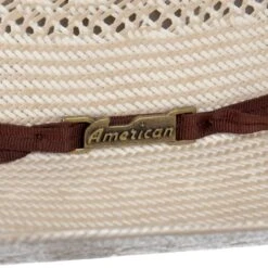 American Hats AHC Tuf Cooper 8810 4 1/4in. Brim Rancher Crease Straw Cowboy Hat 7 American Hats AHC Tuf Cooper 8810 4 1/4in. Brim Rancher Crease Straw Cowboy Hat -Rustic Cowgirl Sales TC8810RC2CCHOC42 3