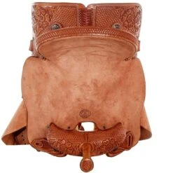 Tomahawk Floral And Basket Combo Tooled Barrel Saddle -Rustic Cowgirl Sales TH 009 05