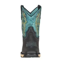 Corral Womens Black Hydro Resist 8.26 Square Toe Work Boot W5004 -Rustic Cowgirl Sales W5004 2