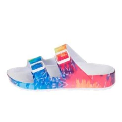 Corkys Footwear Womens Hey Girl Waterslide Tie Dye Slide -Rustic Cowgirl Sales WATERSLIDE TIEDYE 2