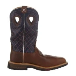 Twisted X Womens Brown 11in Navy Alloy Toe Work Boot -Rustic Cowgirl Sales WXBAW01 5