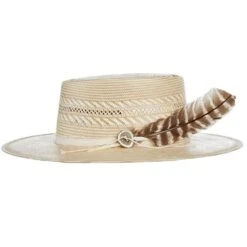 Stetson Hats Batterson Two Tone Fashion Straw Hat -Rustic Cowgirl Sales XSBTSN 253496MO 03