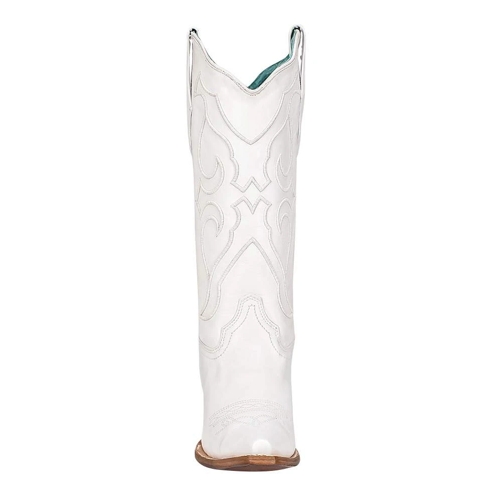Corral Womens White Embroidery Snip Toe Western Boot 2 Corral Womens White Embroidery Snip Toe Western Boot - Image 2